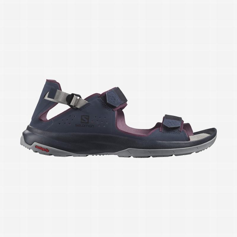 Salomon Singapore Mens Sandals - TECH FEEL Navy | 73456-QDKY